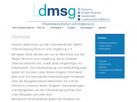 dmsg-bochum.de Webseite Vorschau