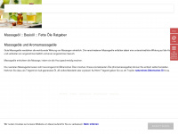 massageoel-ratgeber.com Webseite Vorschau