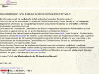 kantorei-christuskirche-detmold.de Webseite Vorschau