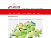 geo-atelier.ch Webseite Vorschau