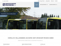 groeger-reisen.de Webseite Vorschau