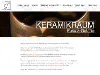 keramikraum.de Webseite Vorschau