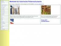 flautodolce.de Webseite Vorschau