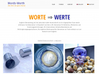 words-worth.de Webseite Vorschau