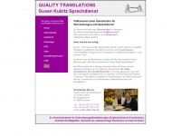 qualitytranslations.de Webseite Vorschau