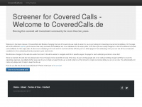 coveredcalls.de Webseite Vorschau