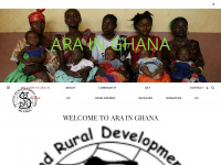 ara-ghana.de Webseite Vorschau