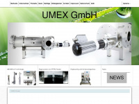 umex-gmbh.de Webseite Vorschau
