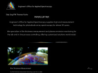 applied-spectroscopy.de Webseite Vorschau