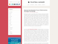 volleyball-manager.com Webseite Vorschau