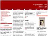 organized-crime.de Webseite Vorschau