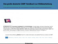 gimp-handbuch.de Webseite Vorschau