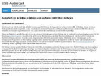 usb-stick-software.de Webseite Vorschau