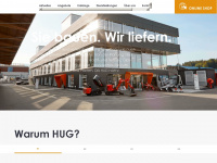 hug-baustoffe.ch Webseite Vorschau