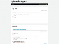 iphonesdksnippets.com Webseite Vorschau