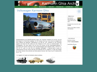 karmann-ghia-archiv.de Webseite Vorschau