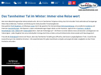 tannheimertal.com Webseite Vorschau