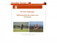 airedale-christinenheide.de Webseite Vorschau