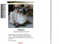 naidoo-katzenzucht.de Webseite Vorschau