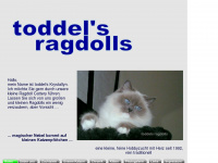 toddels-ragdolls.de Webseite Vorschau