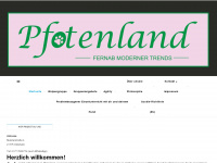 pfotenland.de Webseite Vorschau