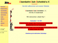 eisenbahnclub-eichsfeld.de Webseite Vorschau