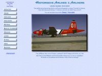 airlines-airliners.de Webseite Vorschau