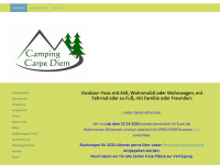 campingcarpediem.de Webseite Vorschau