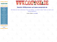 campinski.de Webseite Vorschau
