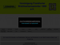 briefmarkenverein-frankfurt-oder.de Webseite Vorschau