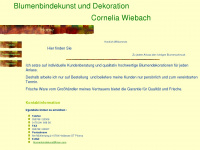 blumendeko-wiebach.de Webseite Vorschau