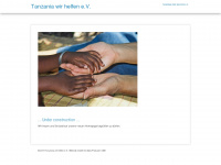tanzania-wir-helfen.de Webseite Vorschau