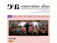 concentus-alius.de Webseite Vorschau