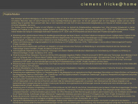 clemens-fricke.de Webseite Vorschau