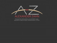 alexzahn.de Webseite Vorschau