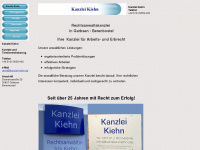 kanzlei-kiehn.de Webseite Vorschau