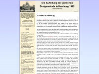 juden-in-hamburg.de Webseite Vorschau