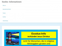 exodus-info.de Webseite Vorschau