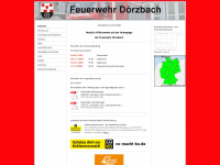 feuerwehr-doerzbach.de Webseite Vorschau