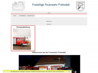ffw-froettstaedt.de Webseite Vorschau