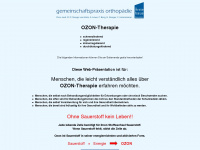 aerztliche-ozontherapie.de Webseite Vorschau