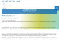 dr-bettina-lang.de Webseite Vorschau