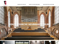 konzertkirche-nb.de Webseite Vorschau