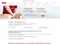 physiopark-regensburg.de Webseite Vorschau