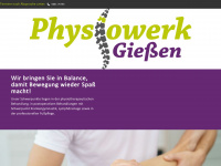 physiowerk-giessen.de Webseite Vorschau