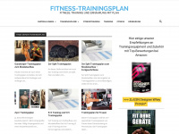 fitness-trainingsplan.de Webseite Vorschau