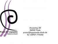 logopaedie-thale.de Webseite Vorschau