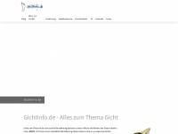 gichtinfo.de Webseite Vorschau