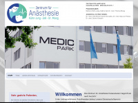 anaesthesie-kl.de Webseite Vorschau