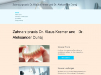 zahnarzt-kremer-dunaj.de Webseite Vorschau